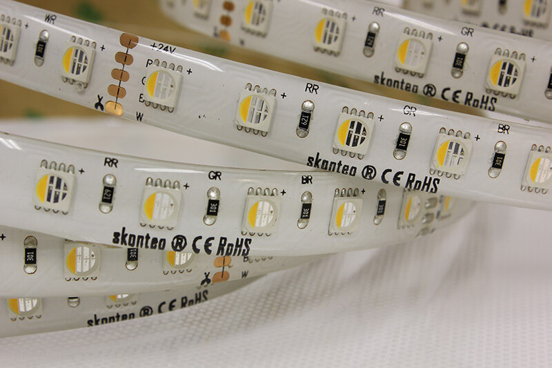 Skonteo® 1m RGBW LED Strip 72LED/m 4in1 IP20 24V