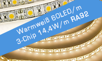 LED Streifen Warmweiß 60 LED/m RA