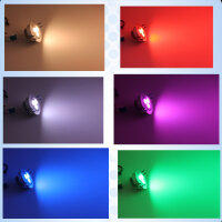 9W RGB LED Einbaustrahler Dimmbar, steuerbar 