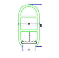 LED Profil Kleiderstangen Set Universal 1m / 2m m. Abdeckung